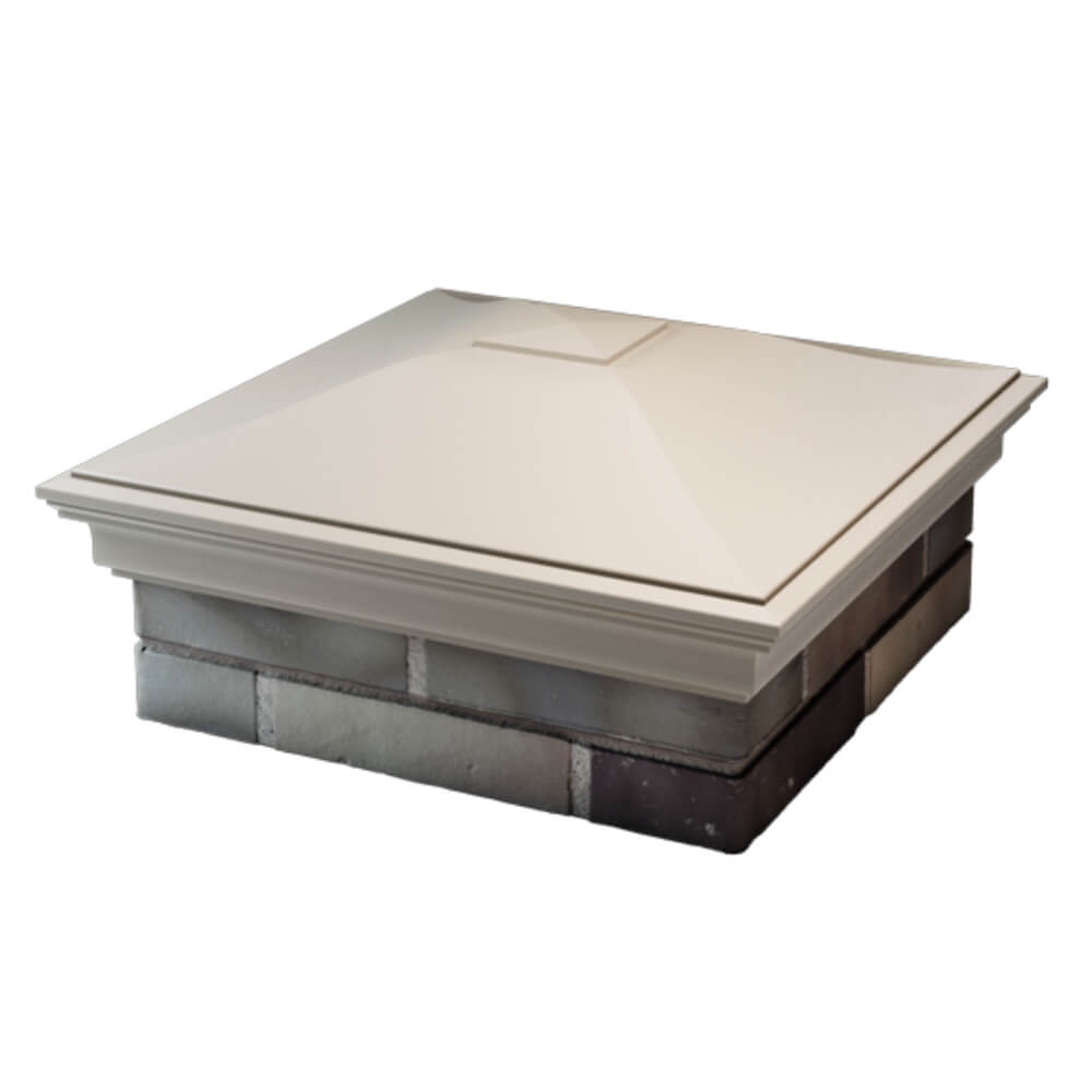 Колпак Zking Монблан Бежевый на столб 2х2 кирпича (515х515мм) в Екатеринбурге фото