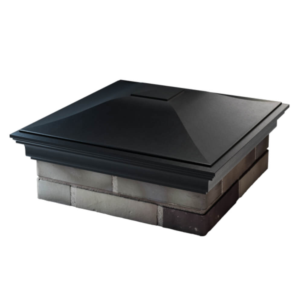 Колпак Zking Монблан Черный на столб 2х2 кирпича (515х515мм) в Екатеринбурге фото