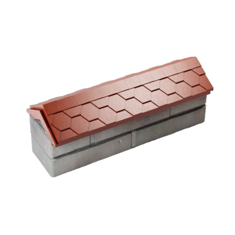 Парапет Zking Эверест Красный с посадкой на 0.5 кирпича (130мм) в Екатеринбурге фото