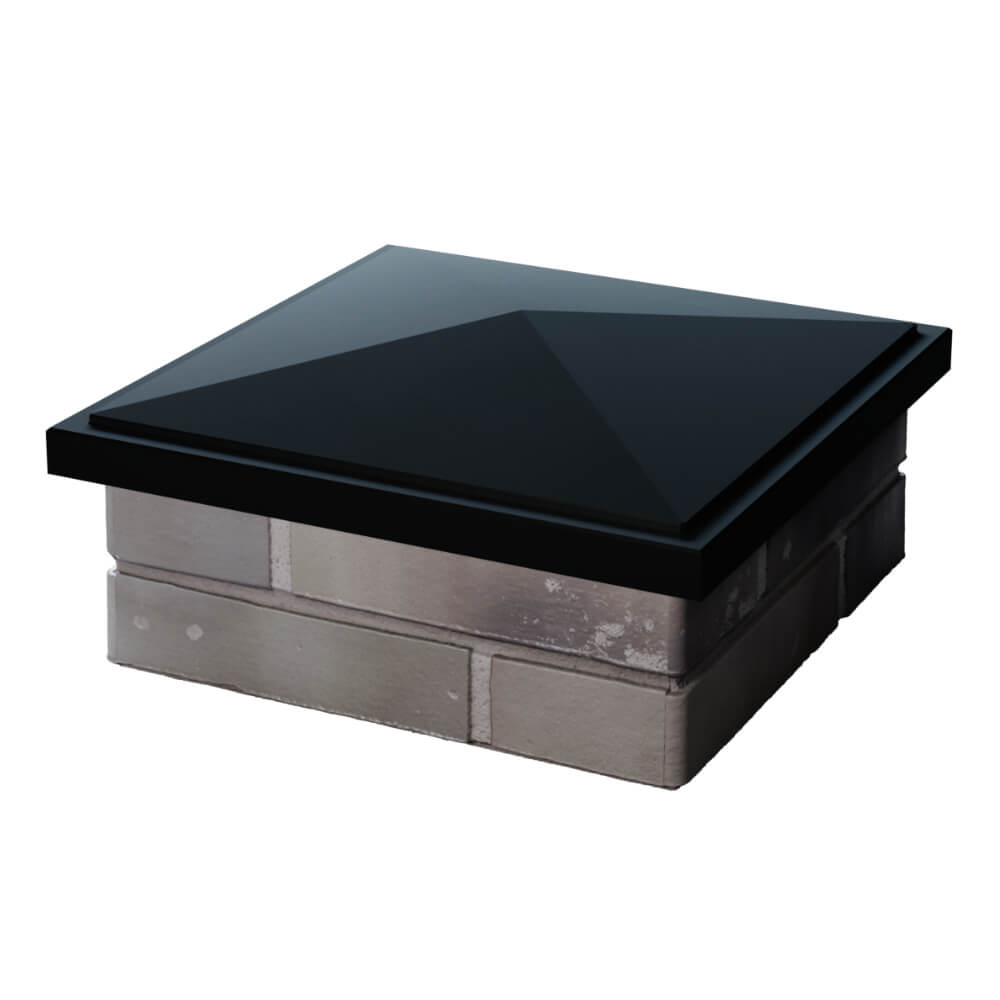 Колпак Zking БонаМоно Черный на столб 1.5х1.5 кирпича (385х385, 400х400мм) в Екатеринбурге фото