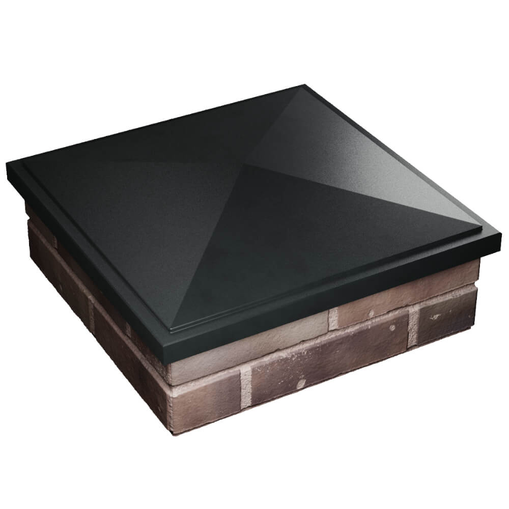 Колпак Zking БонаМоно Черный на столб 2х2 кирпича (515х515, 530х530мм) в Екатеринбурге фото