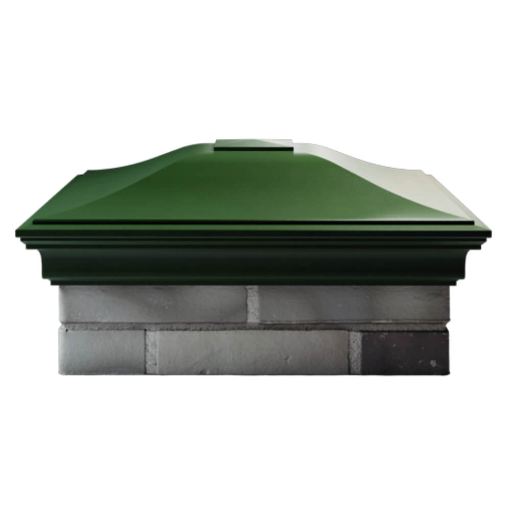 Колпак Zking Монблан Зеленый на столб 2х2 кирпича (515х515мм) в Екатеринбурге фото