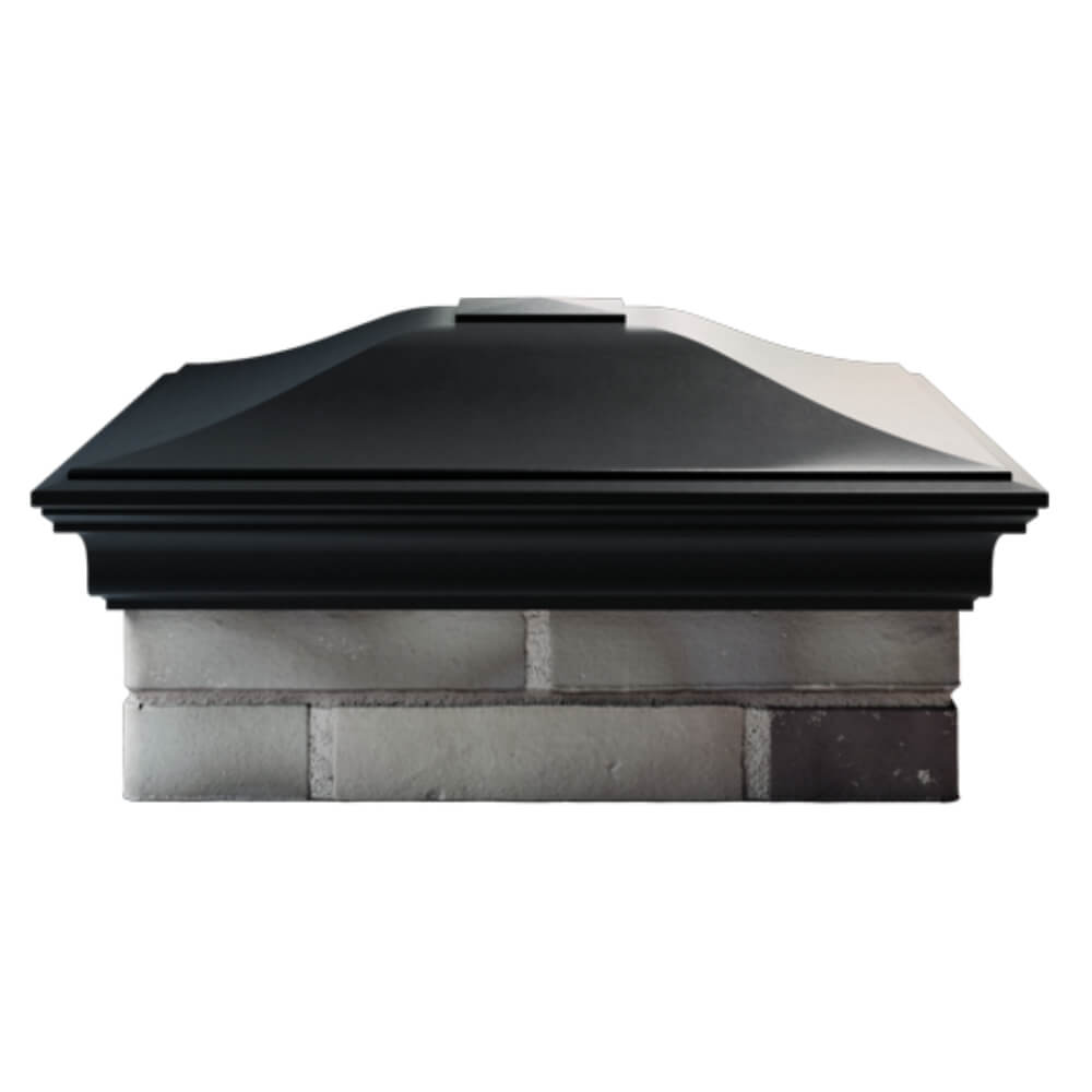 Колпак Zking Монблан Черный на столб 2х2 кирпича (515х515мм) в Екатеринбурге фото