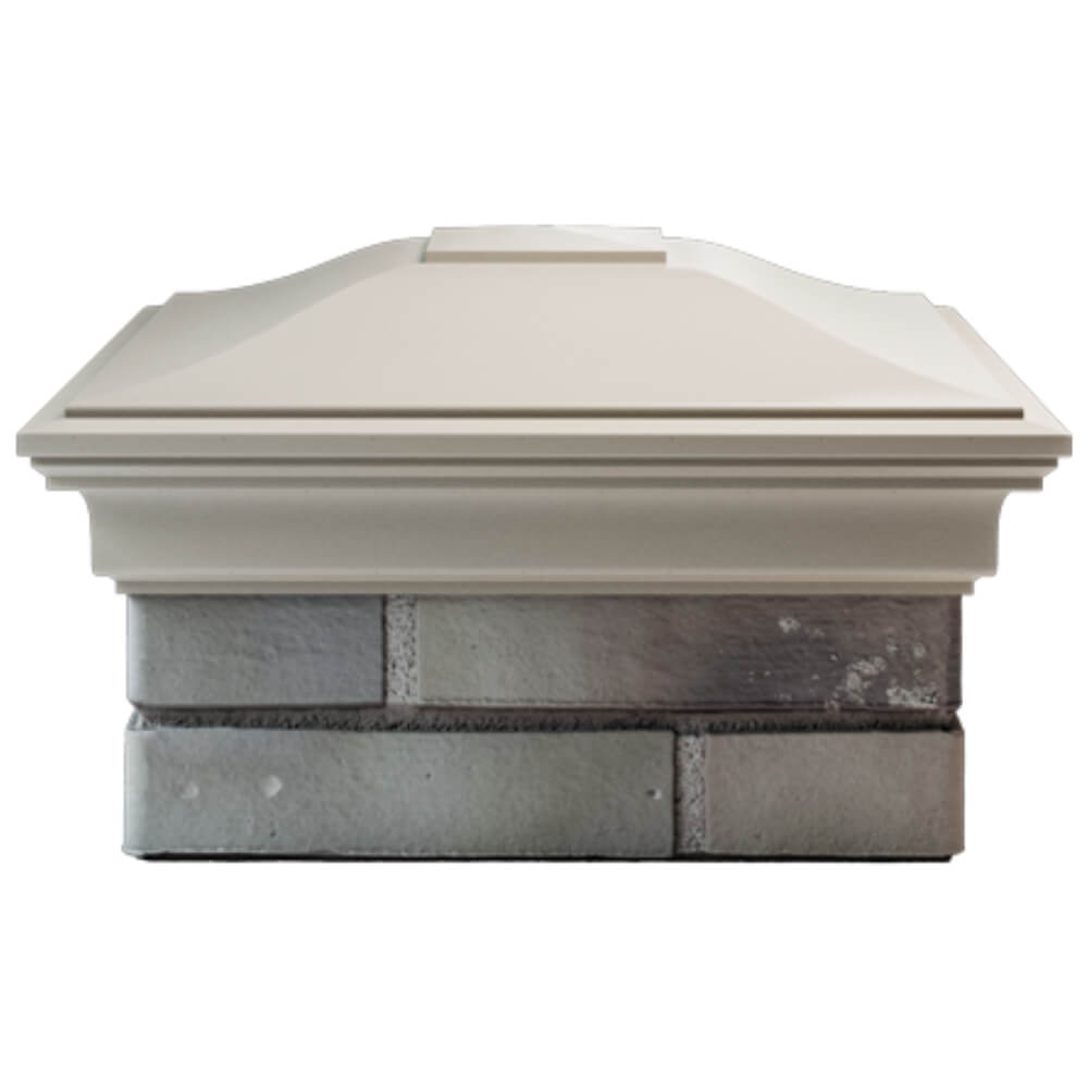 Колпак Zking Монблан Бежевый на столб 1.5х1.5 кирпича (385х385мм) Екатеринбург фото