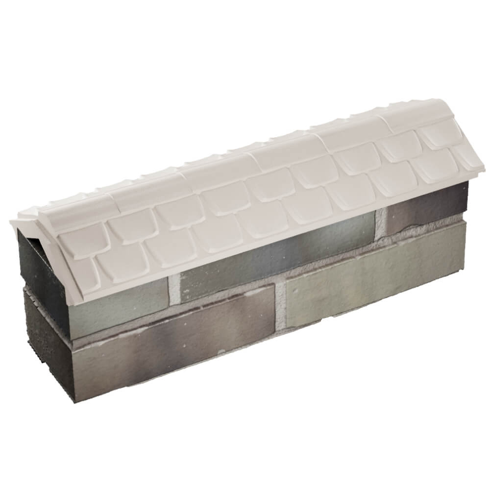 Парапет Zking Эльбрус Бежевый с посадкой на 0.5 кирпича (130мм) в Екатеринбурге фото