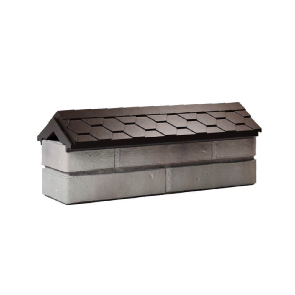 Парапет Zking Эверест Коричневый с посадкой на 0.5 кирпича (130мм) Екатеринбург фото