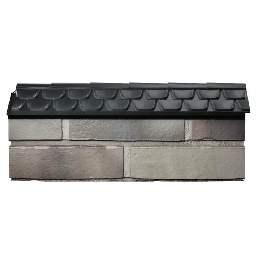Парапет Zking Эльбрус Черный с посадкой на 0.5 кирпича (130мм) в Екатеринбурге фото