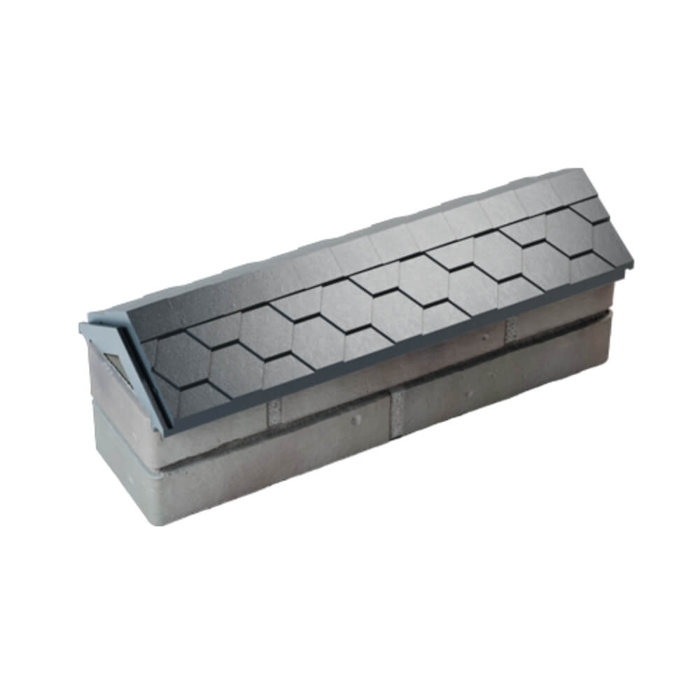 Парапет Zking Эверест Серый с посадкой на 0.5 кирпича (130мм) в Екатеринбурге фото